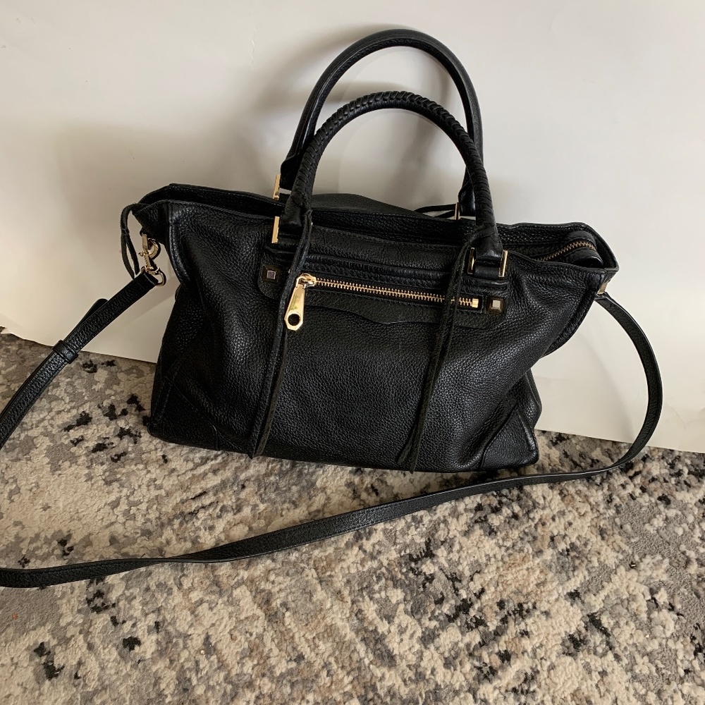 Black Leather Satchel Rebecca Minkoff City Bag